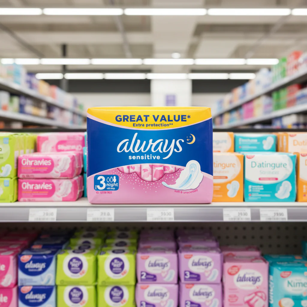 10 x Always Sensitive Night - 10 Pack - Image 2