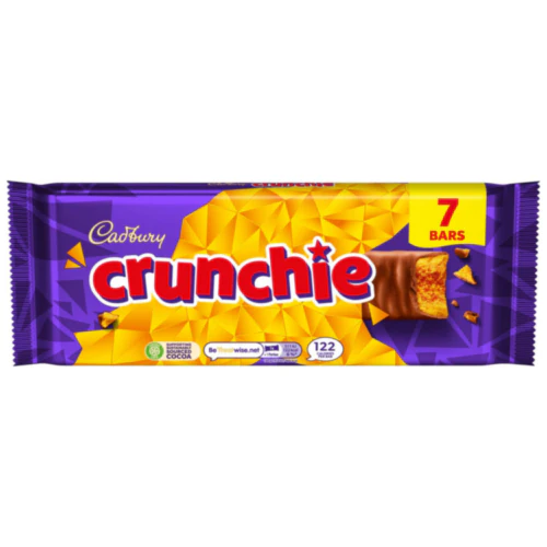 10 x Cadbury Crunchie Snacksize 7pk - 182.7GM - Image 3