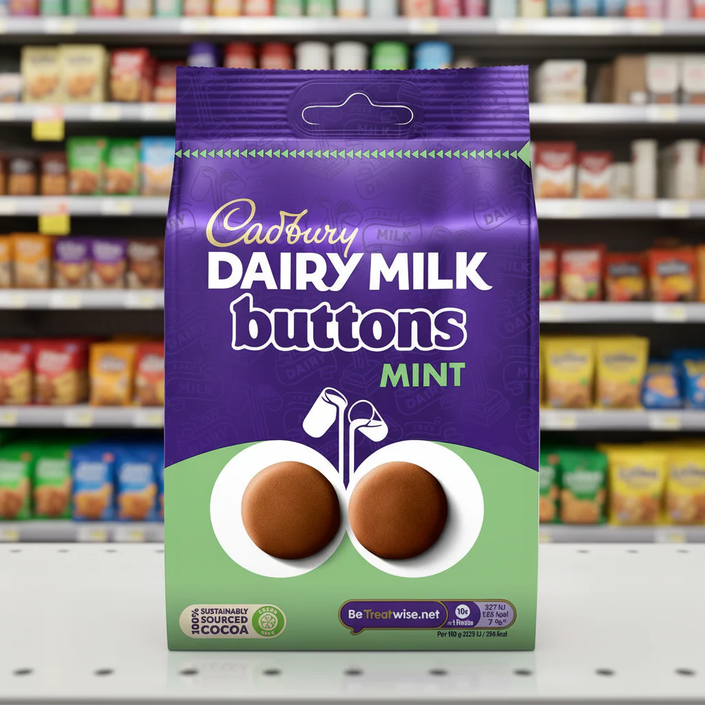 10 x Cadbury Dairy Milk Buttons Mint 110G - Image 2