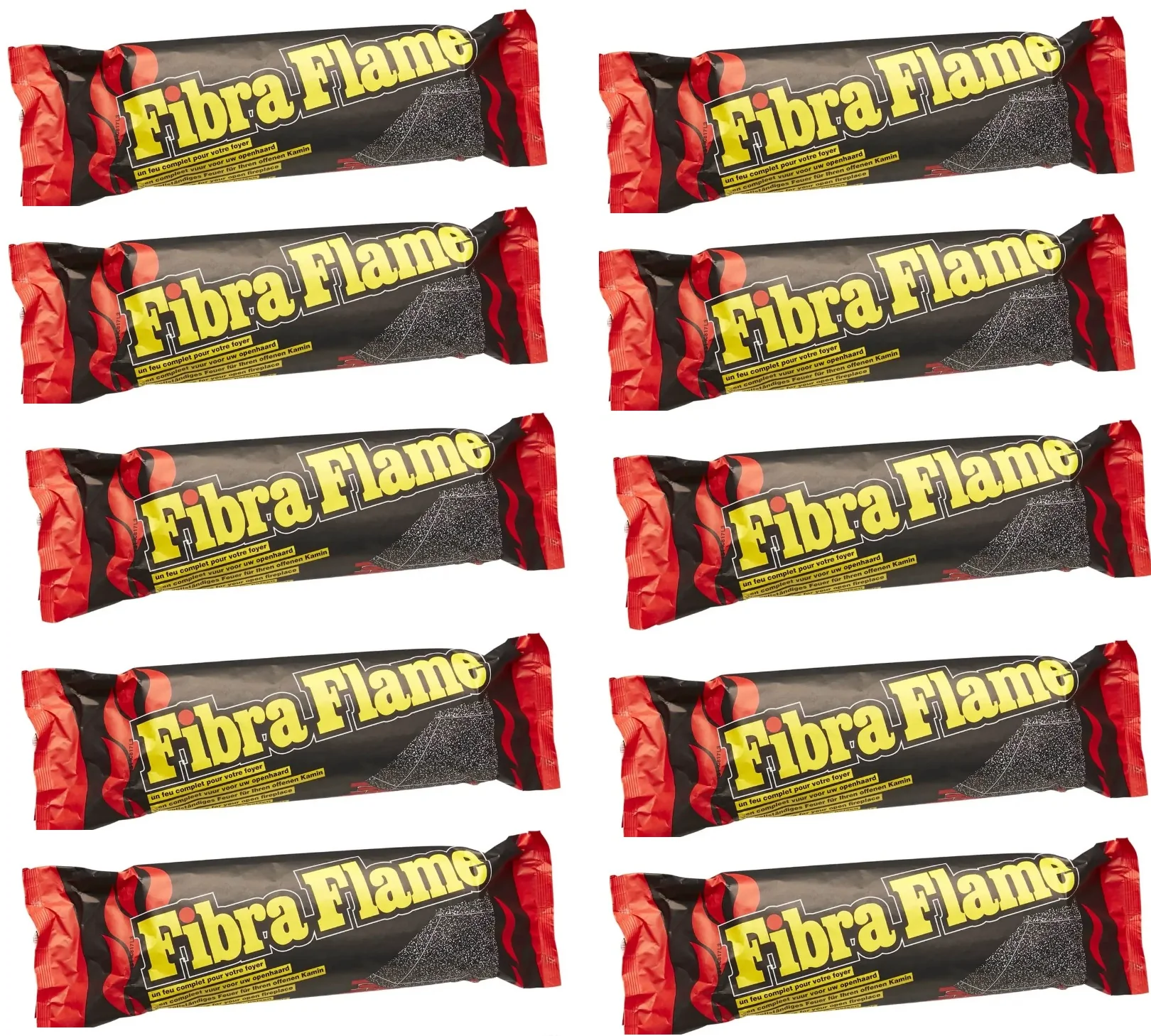 10 x Fibra Flame Premium Fire log - Image 3