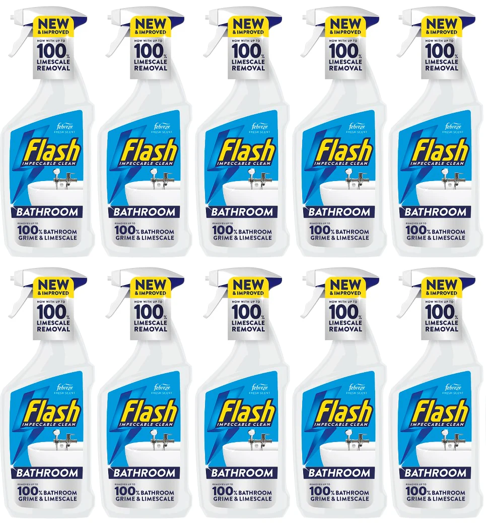 10 x Flash Spray Bathroom  - 800ML