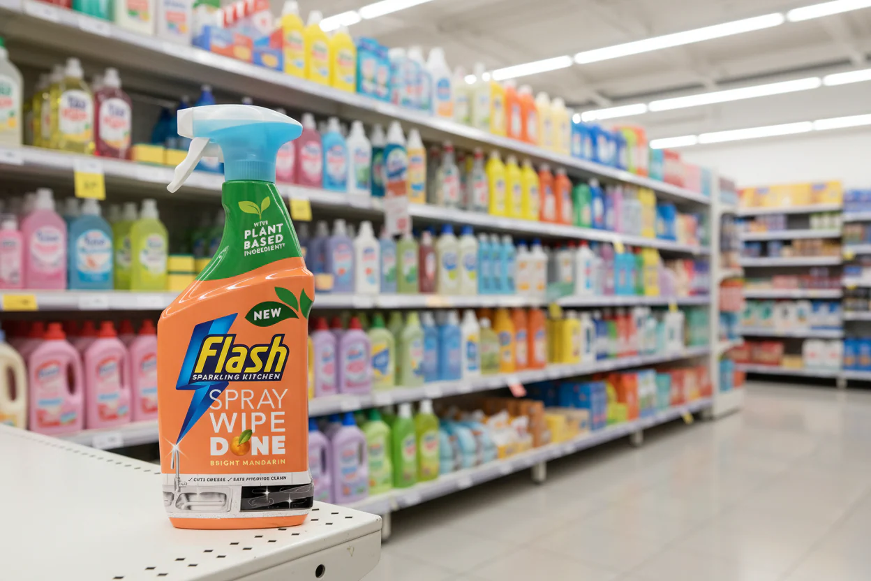 10 x Flash Spray Wipe Done Mandarin - 800ML - Image 2