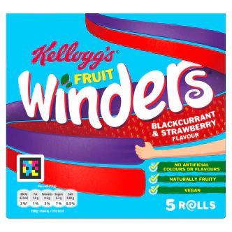 10 X Fruit Winders Strawberry & Blackcurrent 5 x 17g pack - Image 3