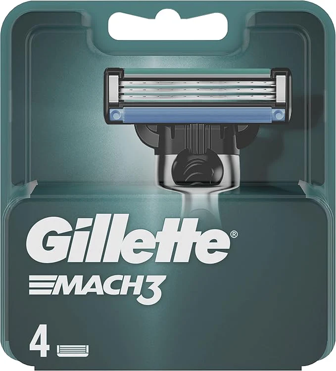 10 x Gillette Mach3 Razor Refills For Men 4 Razor Blade Refills - Image 3
