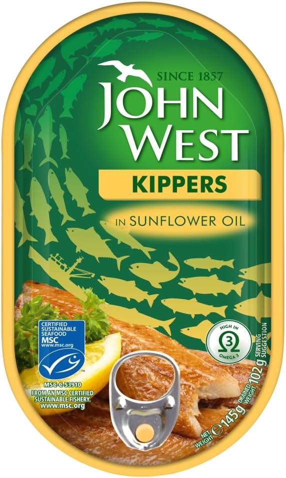 10 x John West Kipper Fillets Sunflower - 145G - Image 2