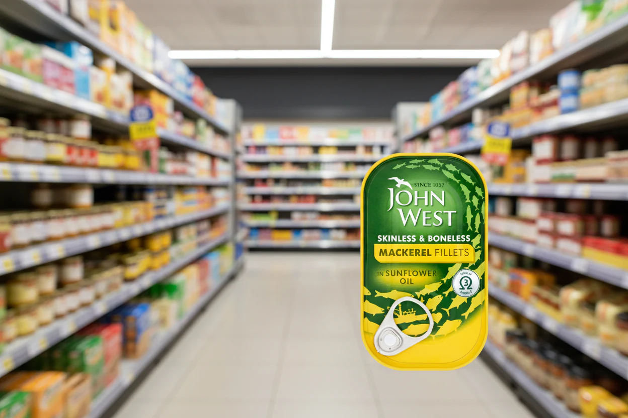 10 x John West Mackerel Fillets Sunflower Oil 125Gm - Image 2