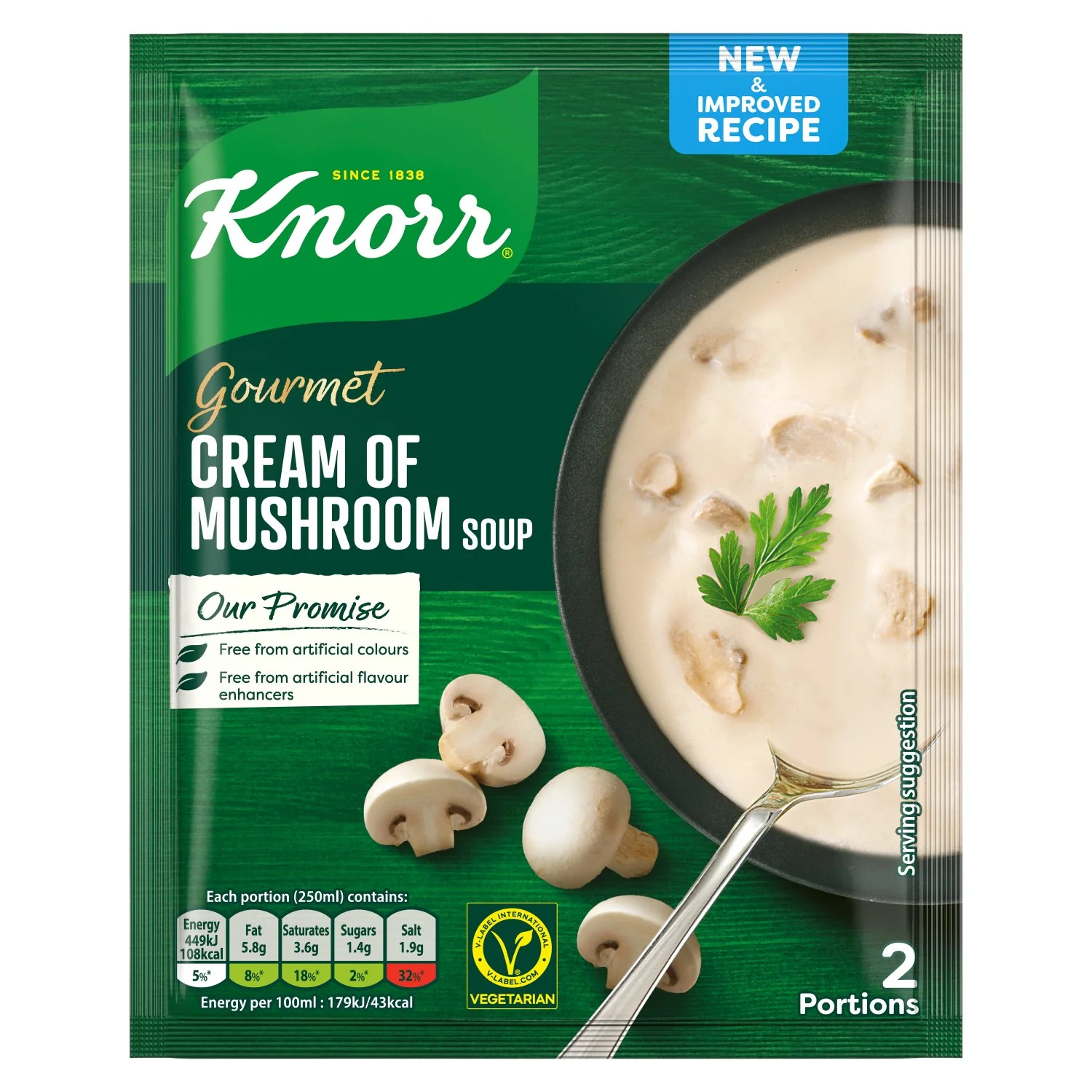10 x Knorr Cream Of Mushroom Soup 48G - Image 3