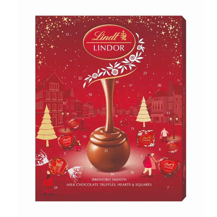 10 x Lindor Milk Advent Calendar - 235GM - Image 3