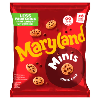 10 x Maryland Mini Chocolate Chip Cookies 6pk - 6PK - Image 3