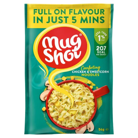 10 x Mug Shot Chicken & Sweetcorn Noodle 54Gm - Image 3