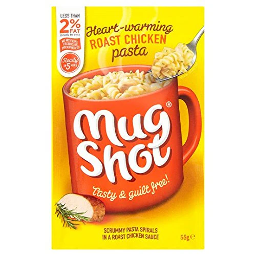 10 x Mug Shot Flavoursome Roast Chicken Pasta 55G - Image 2