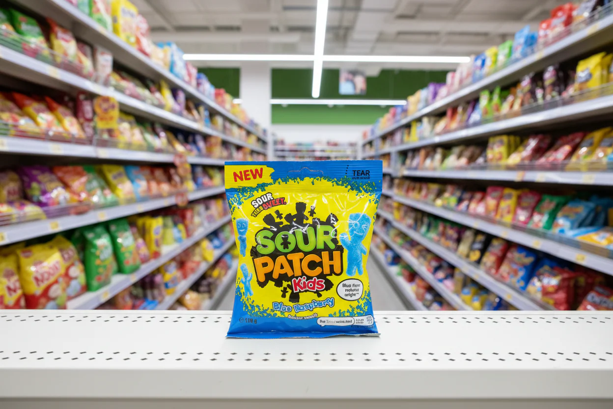 10 x Sour Patch Blue Raspberry Bag - 130GM - Image 2