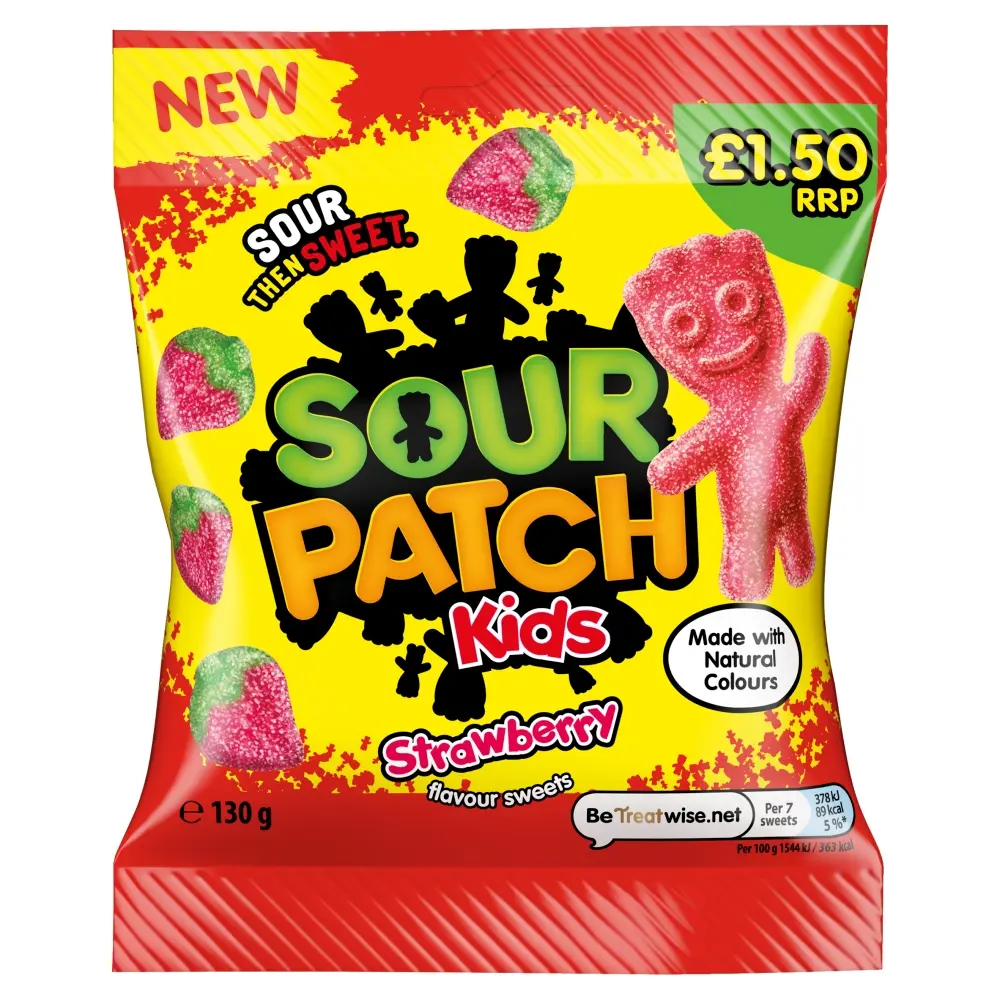 10 x Sour Patch Kids Strawberry - 130GM - Image 3
