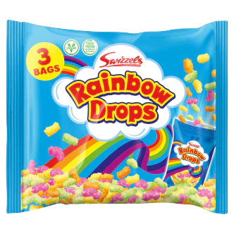 10 x Swizzels Rainbow Drops 3Pk - 94Gm - Image 3