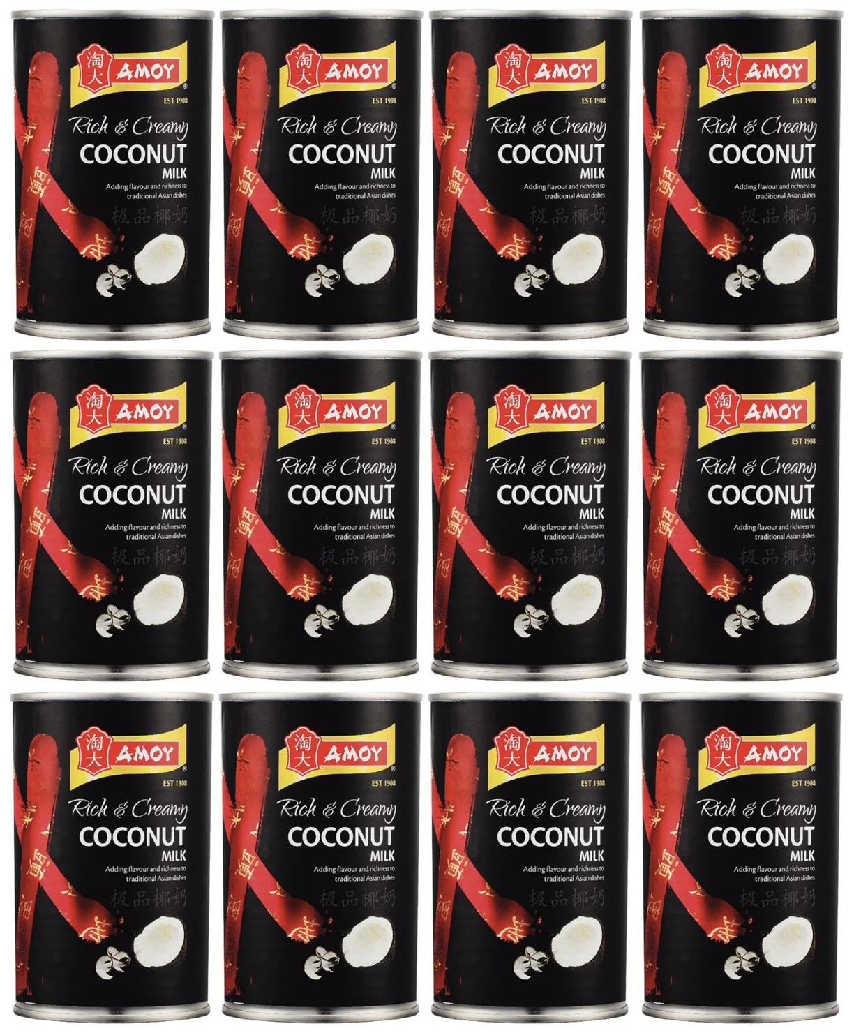 12 x Amoy Coconut Milk 400Ml