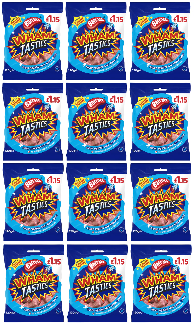 12 X Barratt Whamtastics 120G