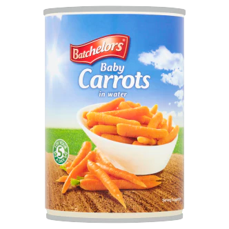 12 x Batchelors Baby Carrots - 400G