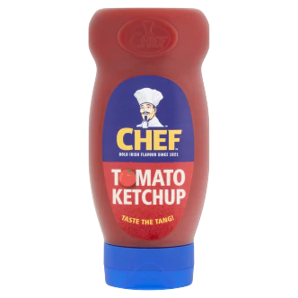 12 x Chef Squeezy Ketchup 485Gm - Image 2