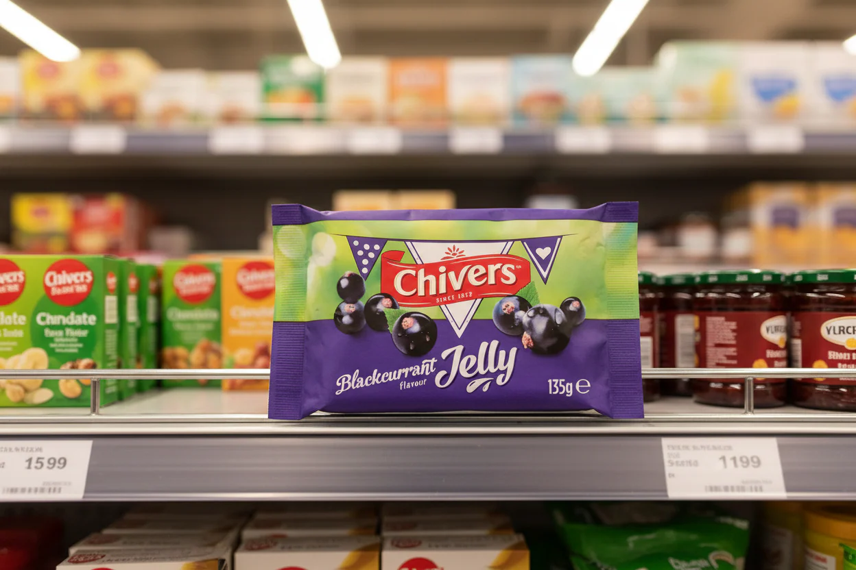 12 x Chivers Blackcurrant Flavour Jelly 135G - Image 2