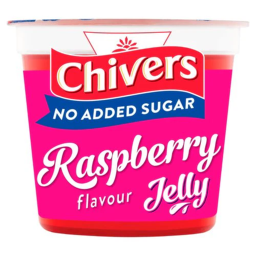 12 x Chivers No Added Sugar Raspberry Flavour Jelly 115G - Image 3
