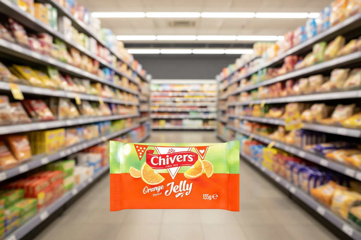 12 x Chivers Orange Flavour Jelly 135G - Image 2