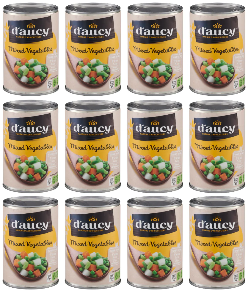 12 x D'Aucy Mixed Vegetables 400G
