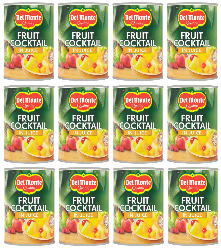 12 x Del Monte Fruit Cocktail In Juice 415Gm