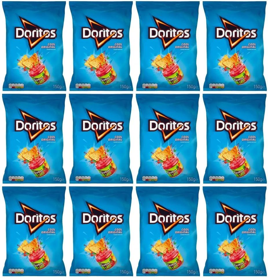 12 x Doritos Cool Original Sharing Tortilla Chips Crisps 150G