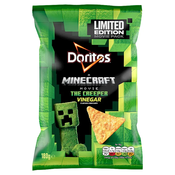 12 x Doritos Zingy Vinegar Tortilla Chips Sharing Bag Crisps 180G - Image 3