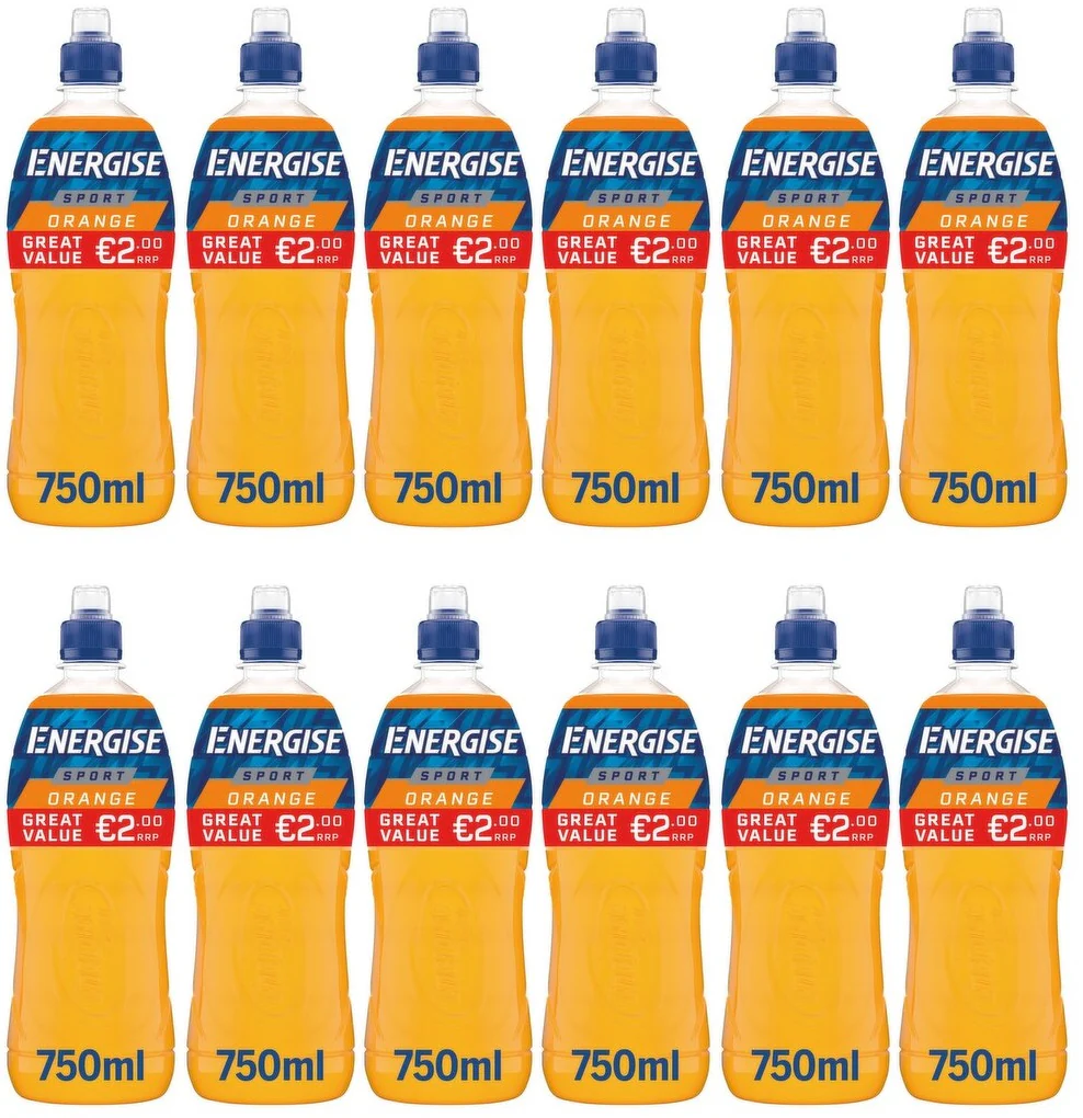 12 x Energise Sport Orange 750Ml