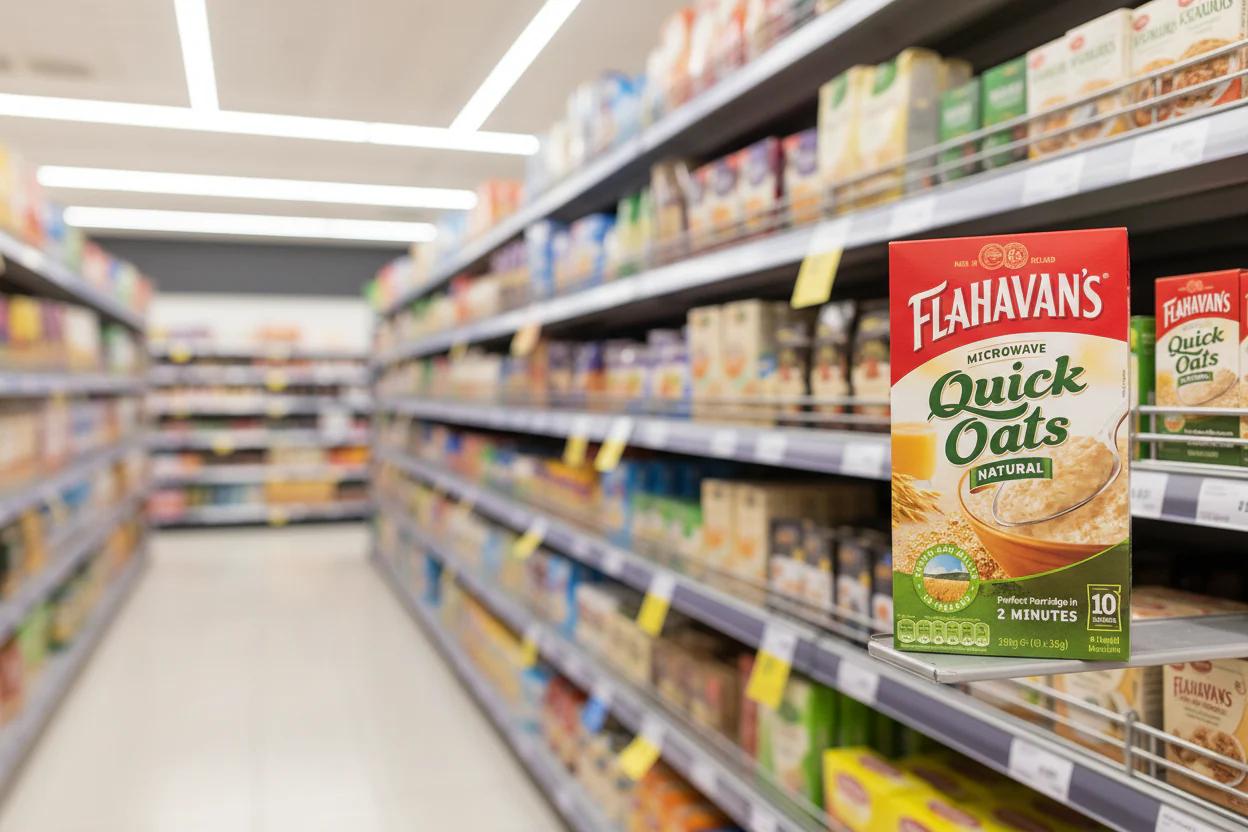 12 x Flahavan's Microwave Quick Oats Natural 10 X 35G (350G) - Image 2