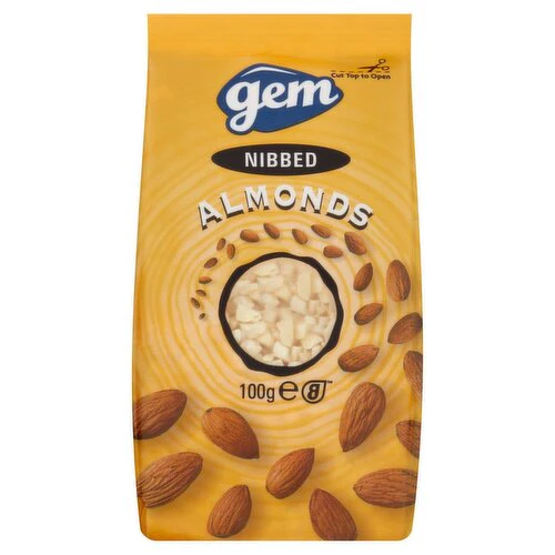 12 x Gem Nibbed Almonds 100G - Image 2