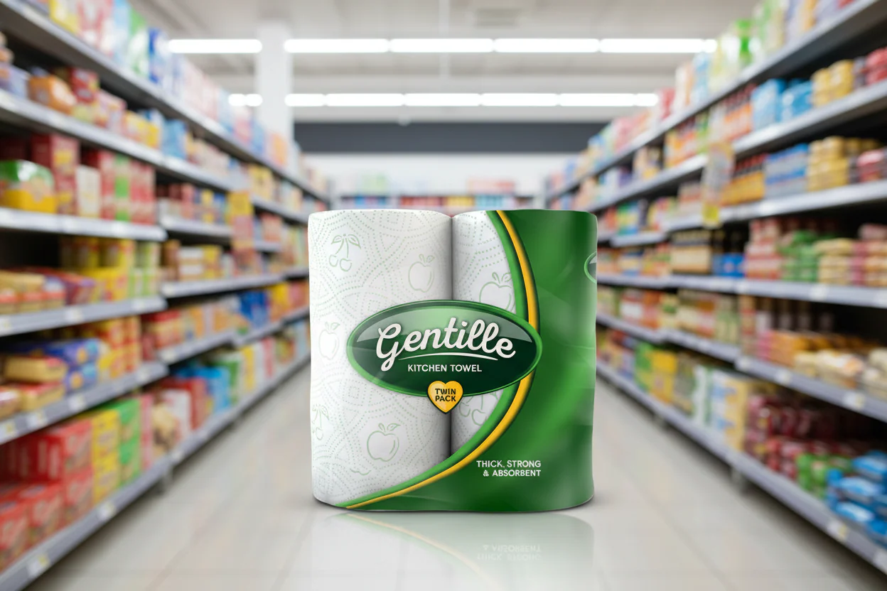 12 x Gentille Twin Pack Kitchen Towel - Image 2