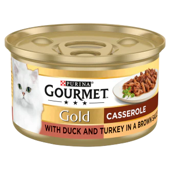12 X Purina Gourmet Gold Duck And Turkey Casserole 85G - Image 3