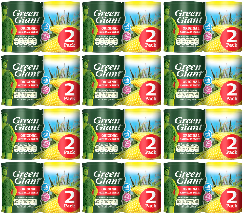 12 x Green Giant Corn Twin 2X198G