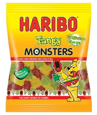 12 X Haribo Monsters Zing Share Size Sweets Bag 140GM - Image 3