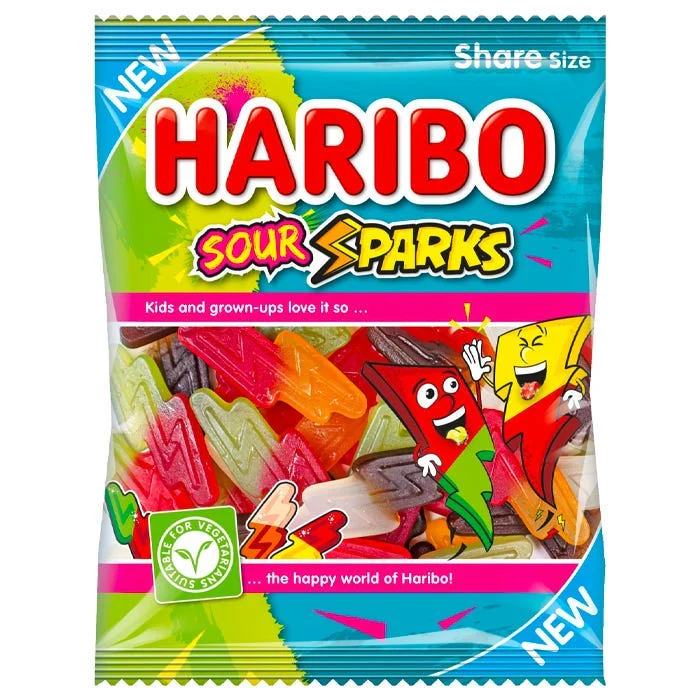 12 x Haribo Sour Sparks 160G - Image 3