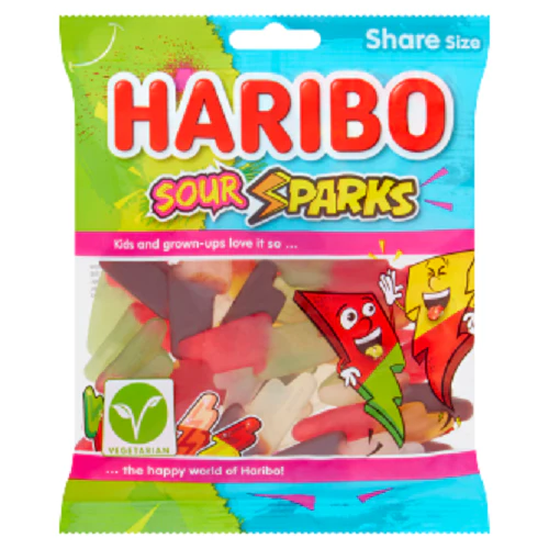 12 x Haribo Sour Sparks - 160GM - Image 3
