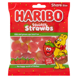 12 x Haribo Squidgy Strawbs 160G - Image 3