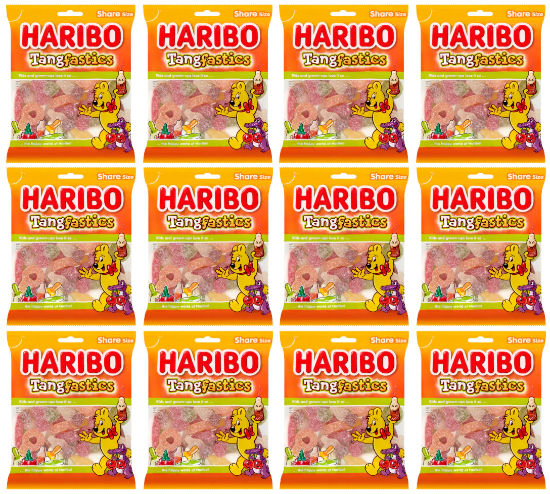 12 x Haribo Tangfastics 160Gm