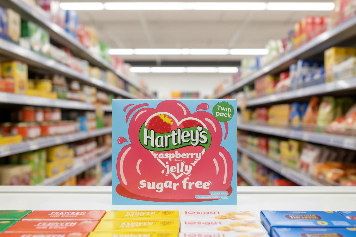 12 x Hartley's Raspberry Flavour Jelly 2 X 11.5G (23G) - Image 2