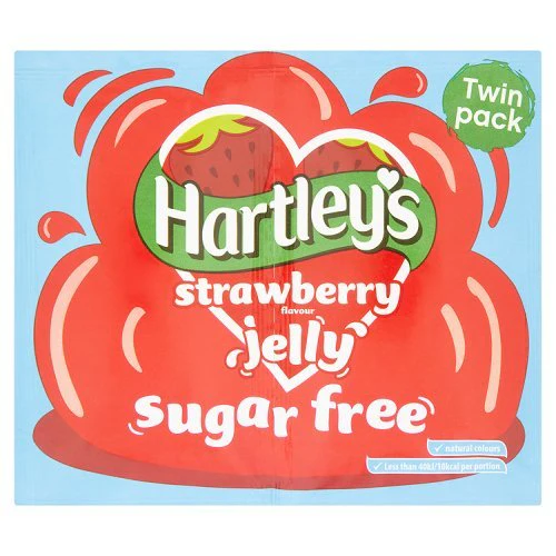 12 x Hartley's Strawberry Flavour Jelly Sugar Free Twin Pack 23G - Image 3