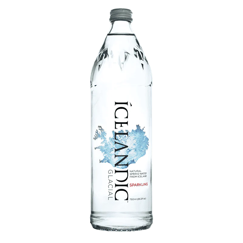 12 x Icelandic Glacial Sparkling Water - 750ml