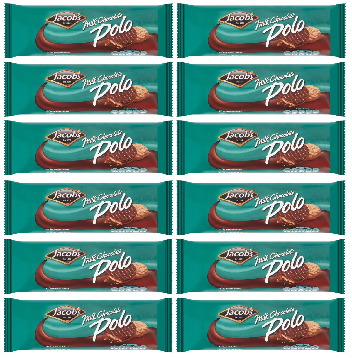 12 x Jacobs Milk Chocolate Polo 250G