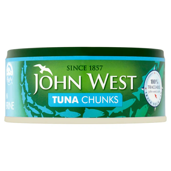 12 x John West Tuna Chunks In Brine 145G - Image 3