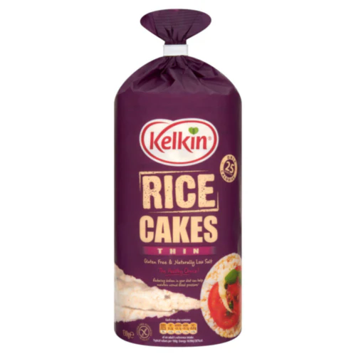 12 x Kelkin Unsalted Rice Cakes 2 X 100G (200G) - Image 3