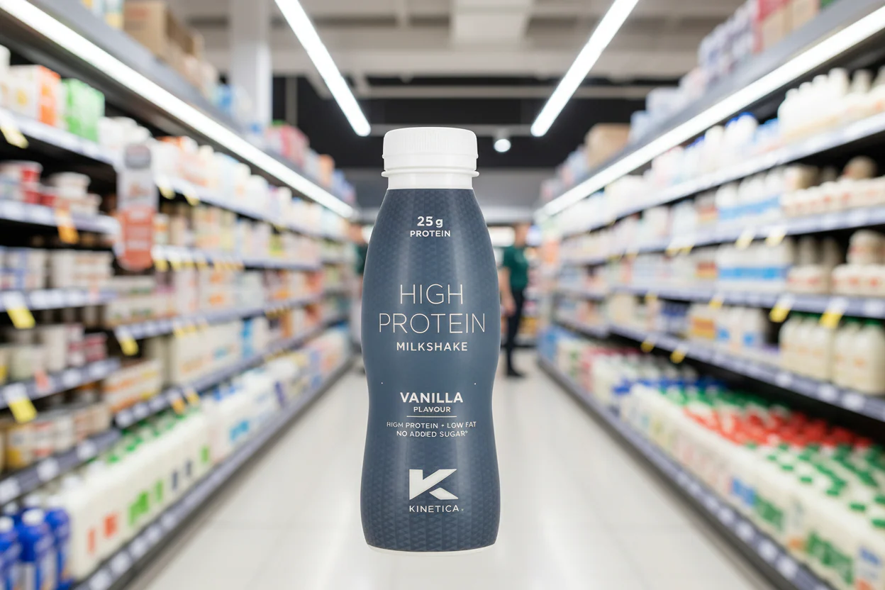 12 x Kinetica High Protein Milkshake Vanilla Flavour 330Ml - Image 2