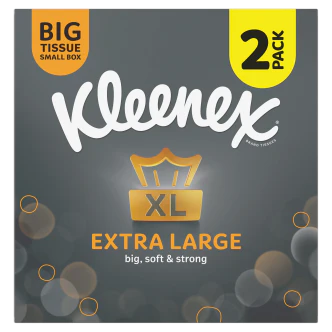12 X Kleenex Extra Large Tissues Compact 2 PACK - Image 2