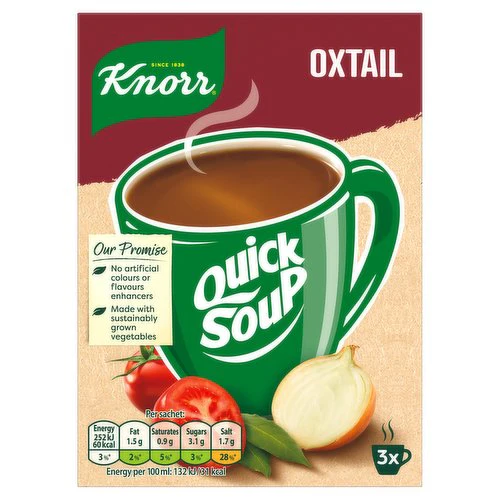 12 x Knorr Quick Soup Oxtail 3's 42G - Image 3