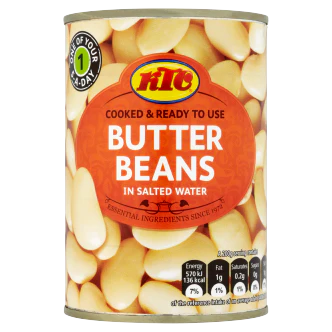 12 x Ktc Butter Beans - 400Gm - Image 3